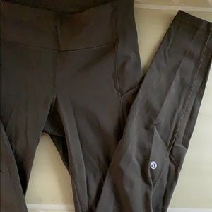 Dark green lululemon leggings size 4